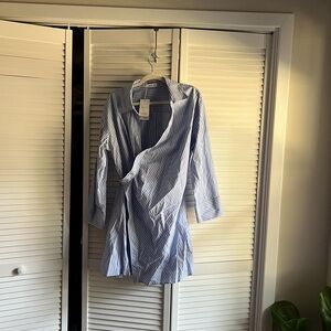 Mango wrap shirt dress